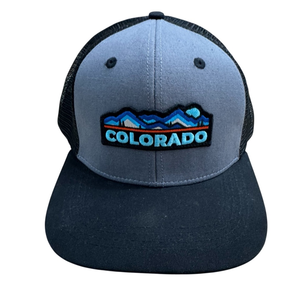 High End Gray & Black Colorado Limited Hiking Men’s OS SnapBack Trucker Hat